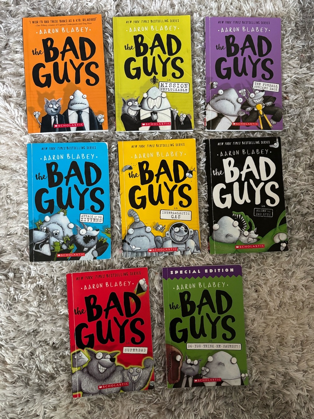 The Bad Guys Books Lot 8 Aaron Blabey Paperback Chapter Books